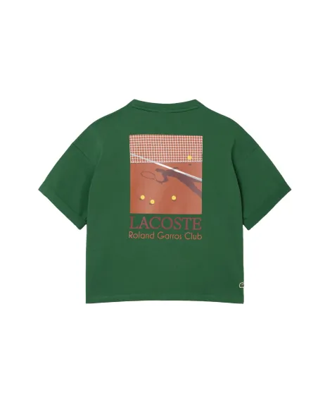 T-Shirt Lacoste Roland Garros Kollektion Damen | Ofertas De Padel
